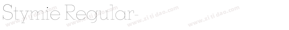 Stymie Regular字体转换